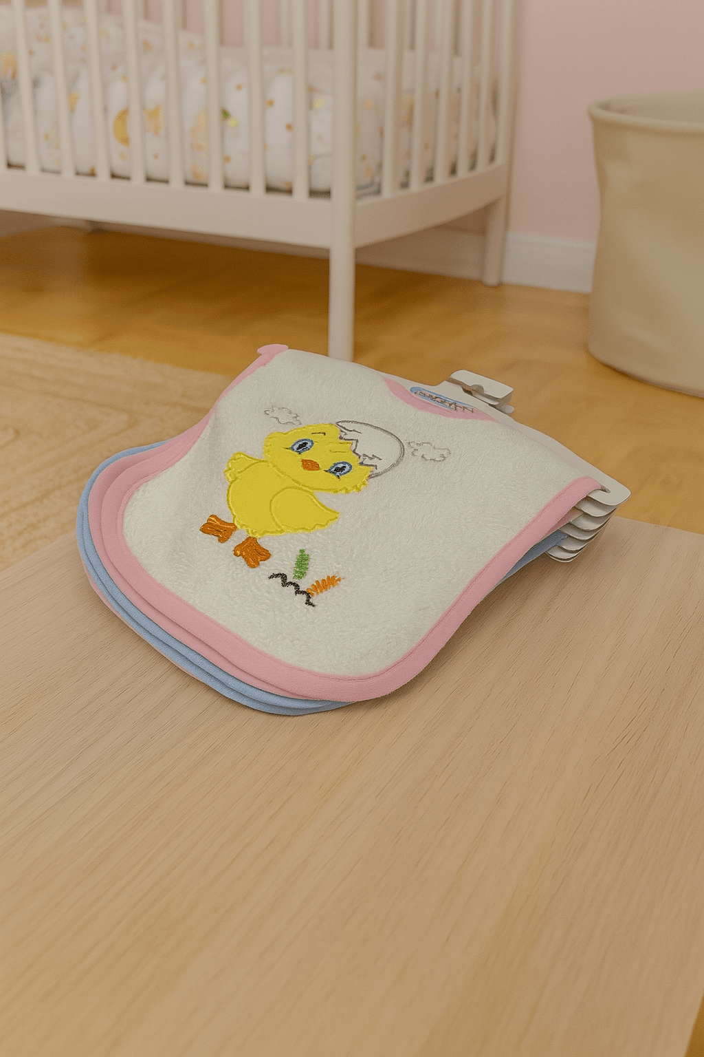 Ahsen Bebek Yeni Doğan Pembe Mama Önlüğü