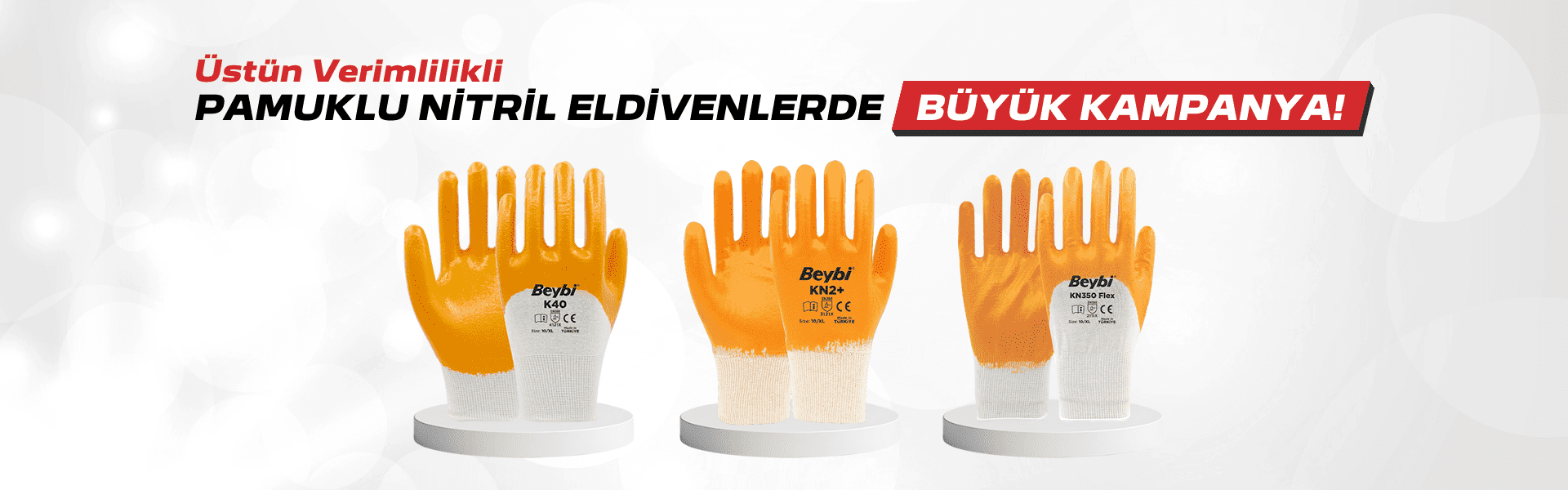 Beybi Pamuklu Nitril Eldivenler