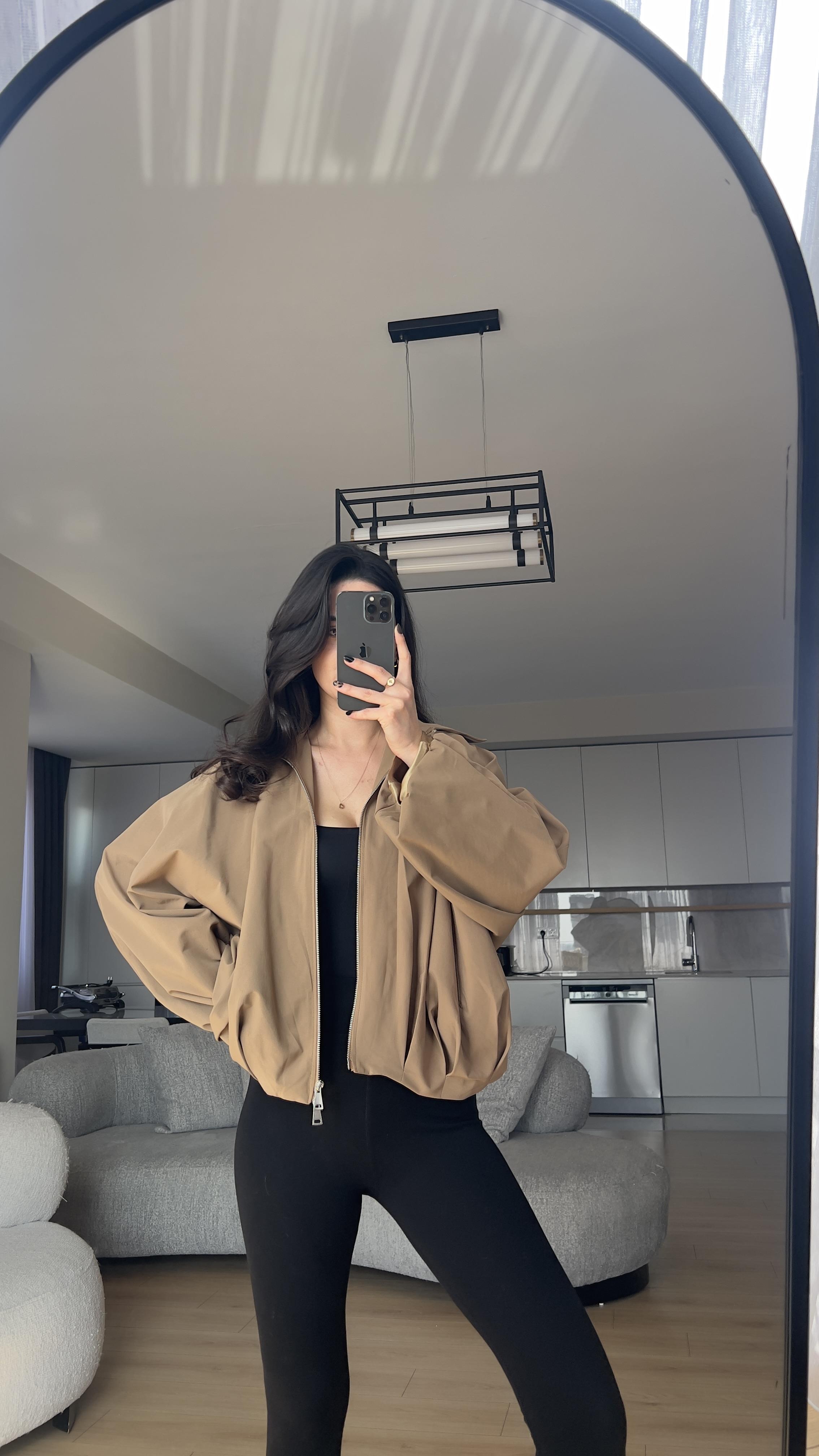 BOMBER MODEL TRENÇ KUMAŞ CEKET