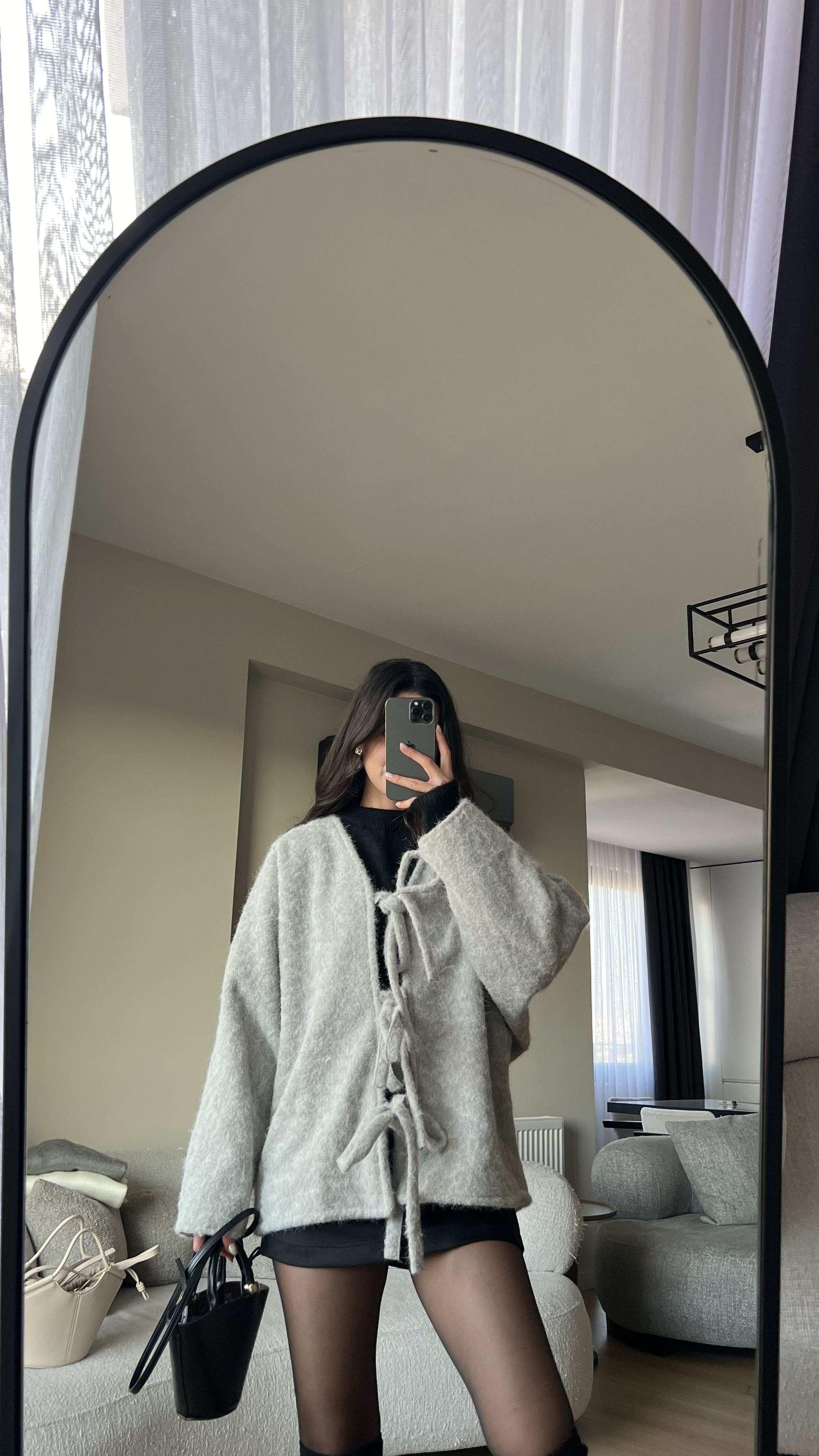 GRİ SAKALLI OVERSIZE CEKET