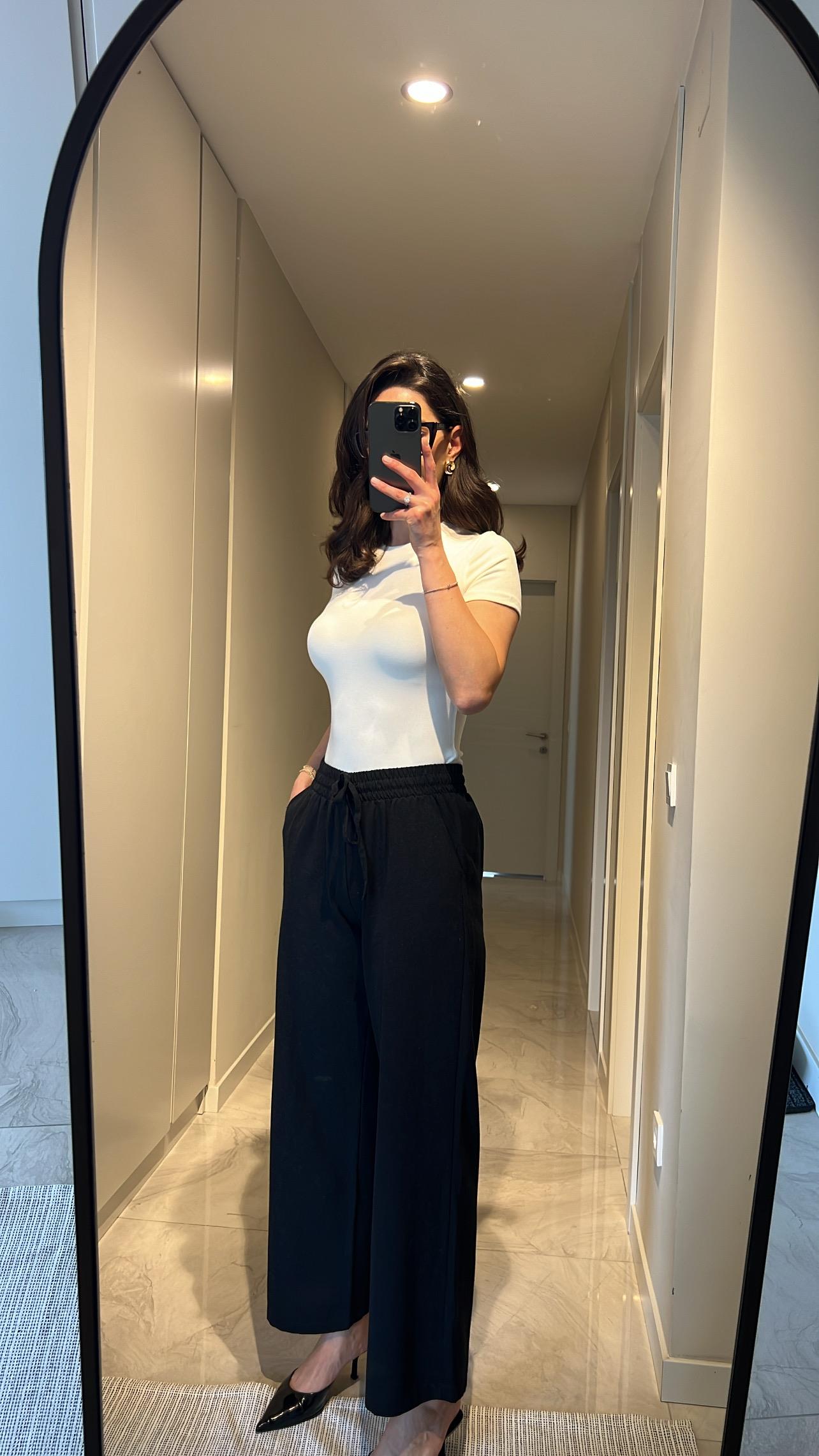 SİYAH KETEN EŞOFMAN