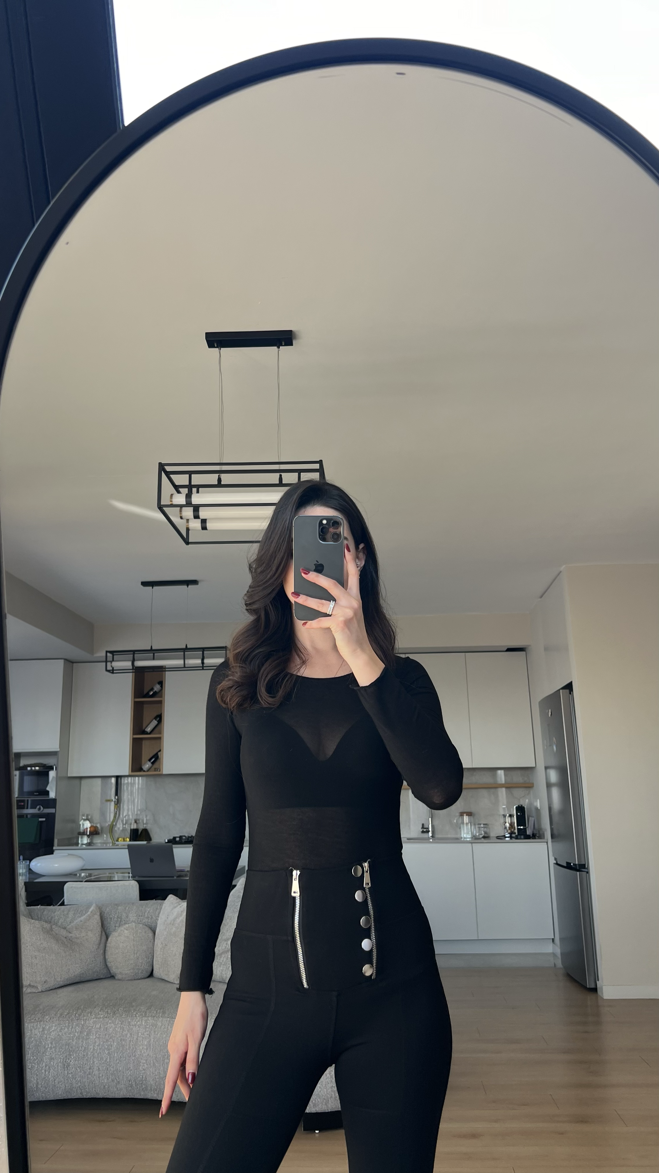 SİYAH TRANSPARAN KAYIK YAKA BODY