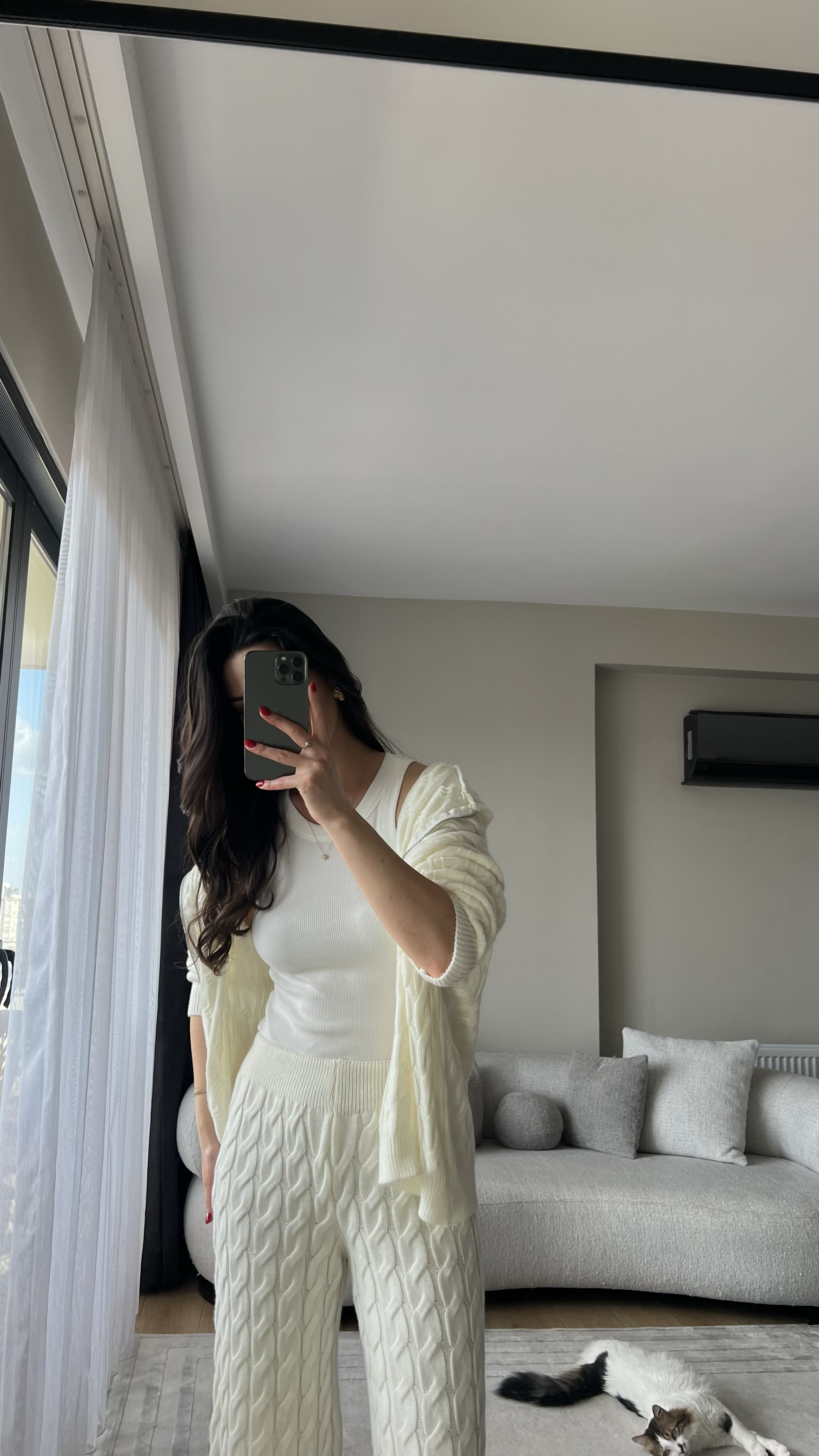 TRİKO EKRU ÖRME TAKIM