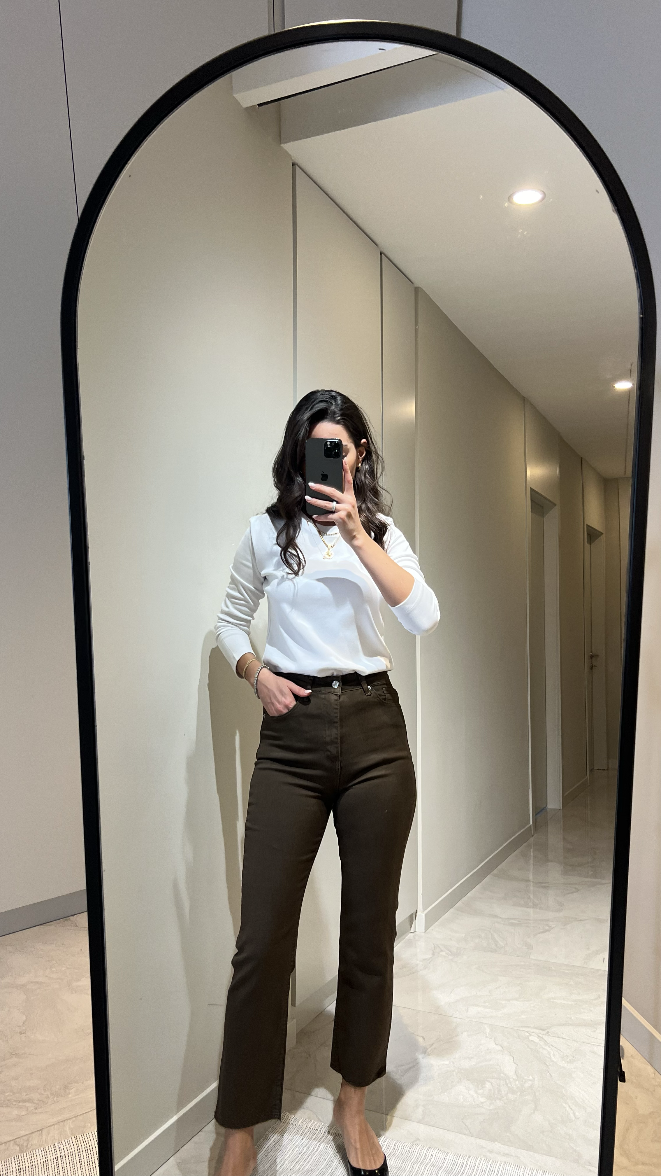 ZR MARKA BOYFİT KESİK PAÇA LİKRALI ACI KAHVE JEAN