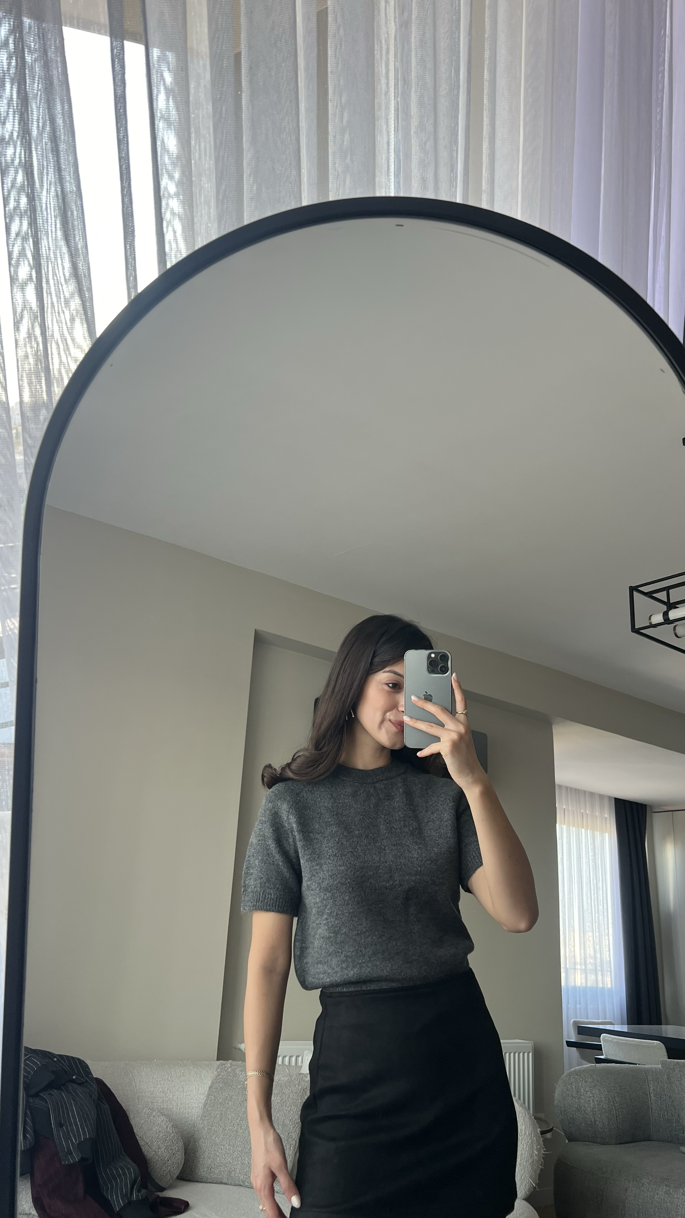 ANTRASİT KISA BOY KAZAK