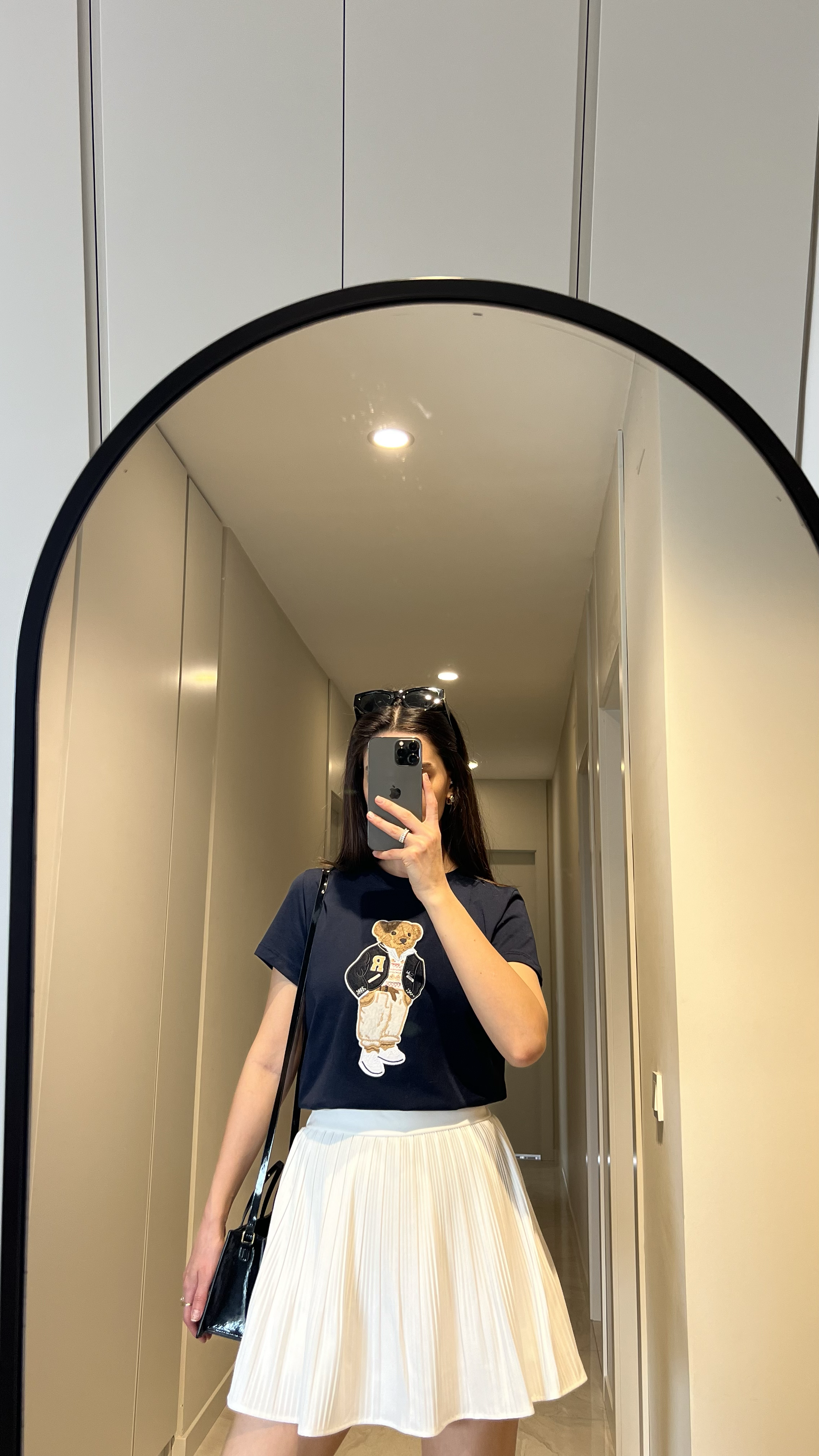 BEYAZ İÇİ SATEN ŞORTLU ETEK