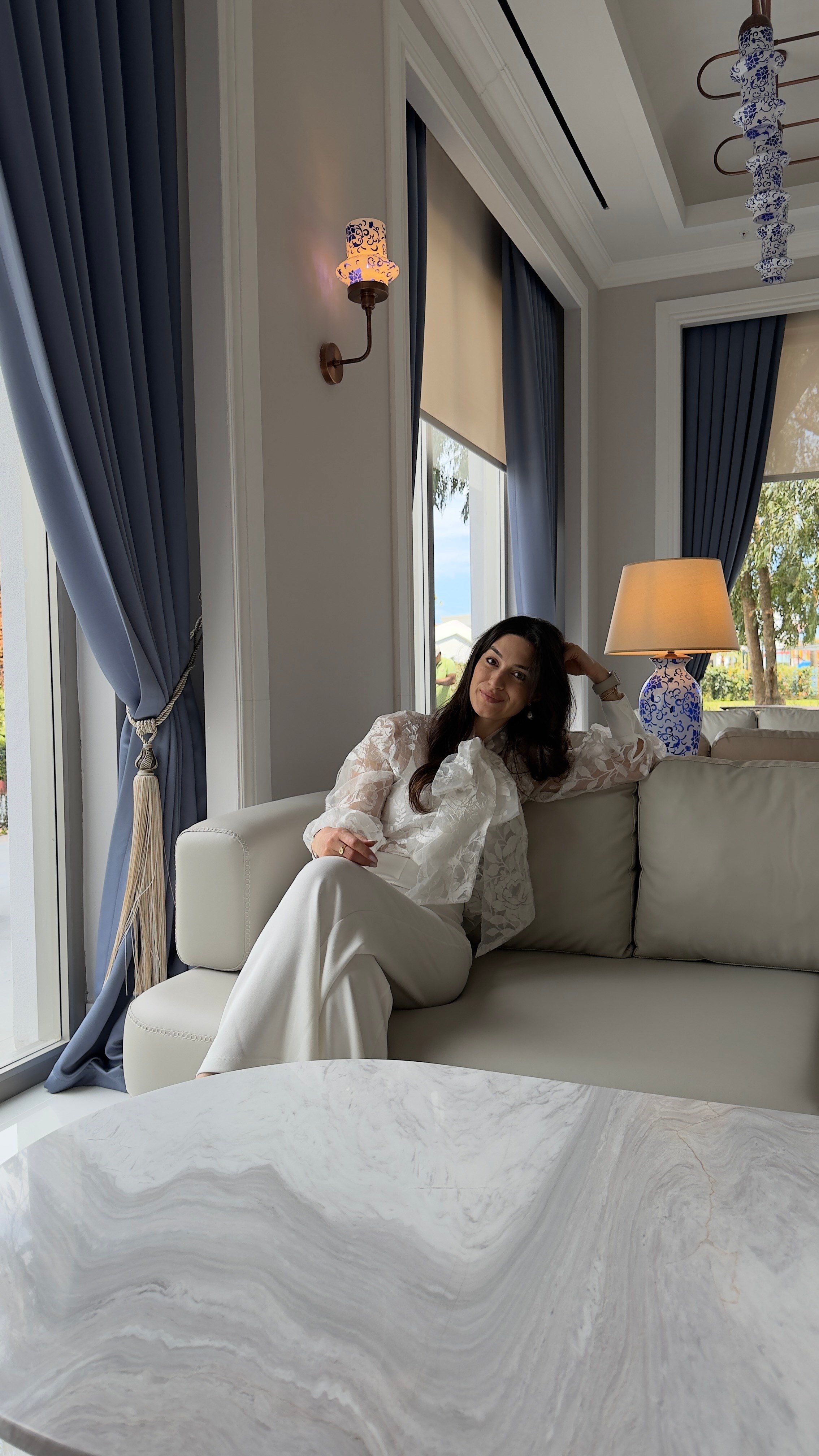 BEYAZ MODAL PANTOLON