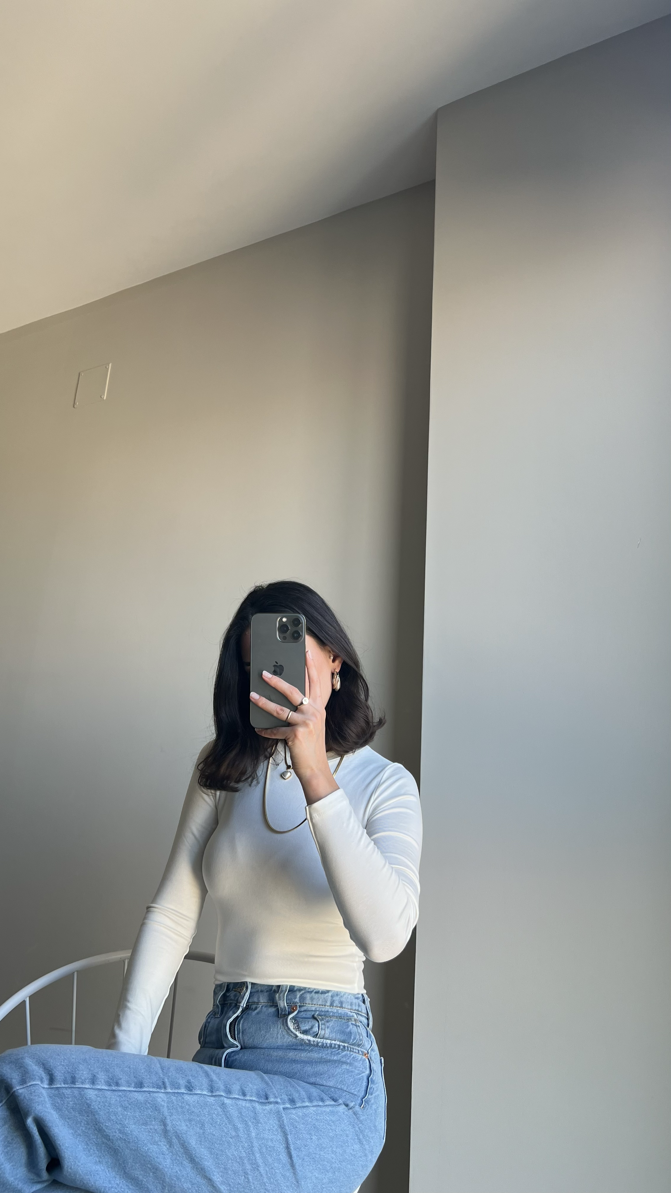 BEYAZ SIFIR YAKA %100 PAMUK ÖRME BODY