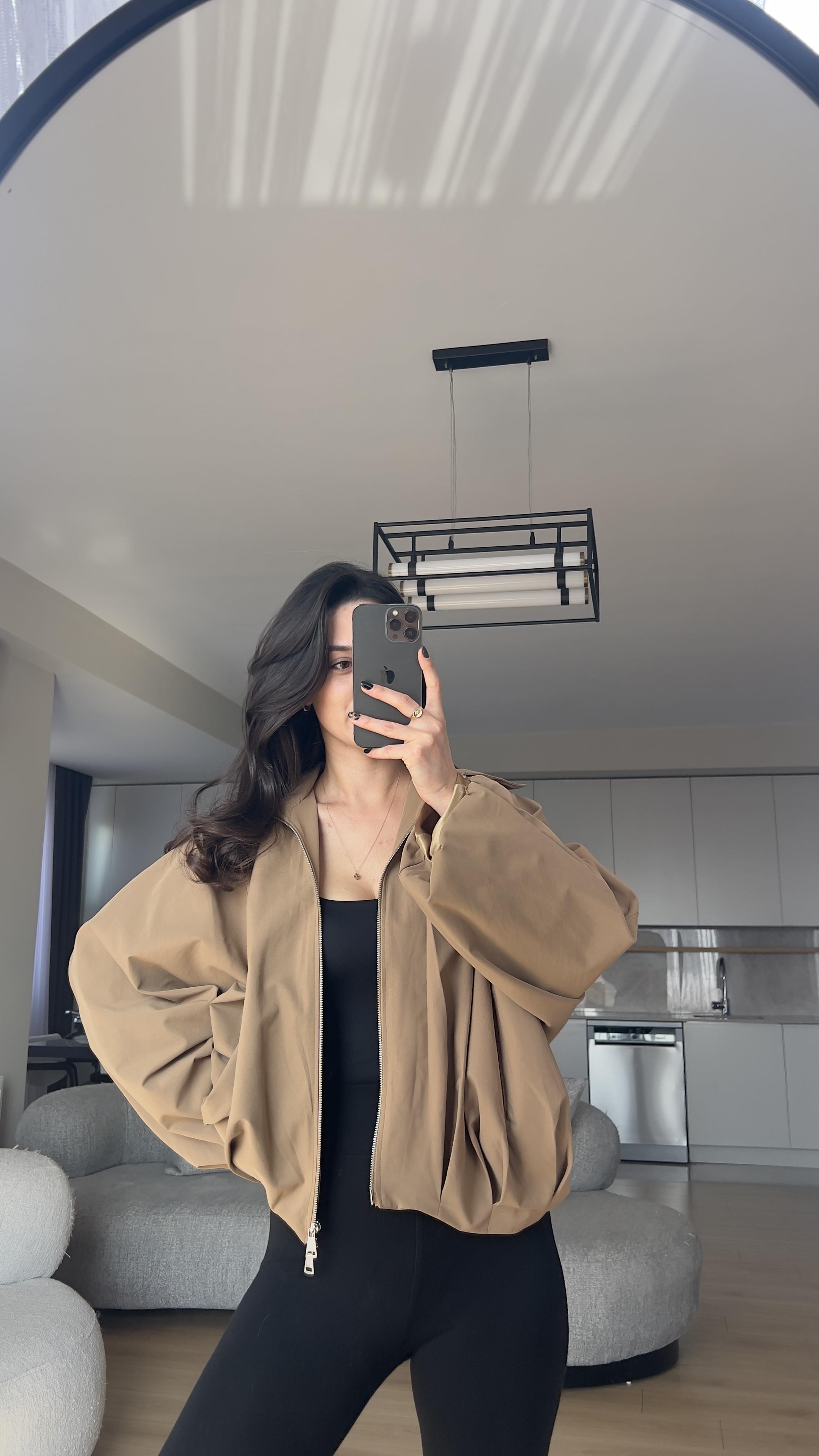 BOMBER MODEL TRENÇ KUMAŞ CEKET