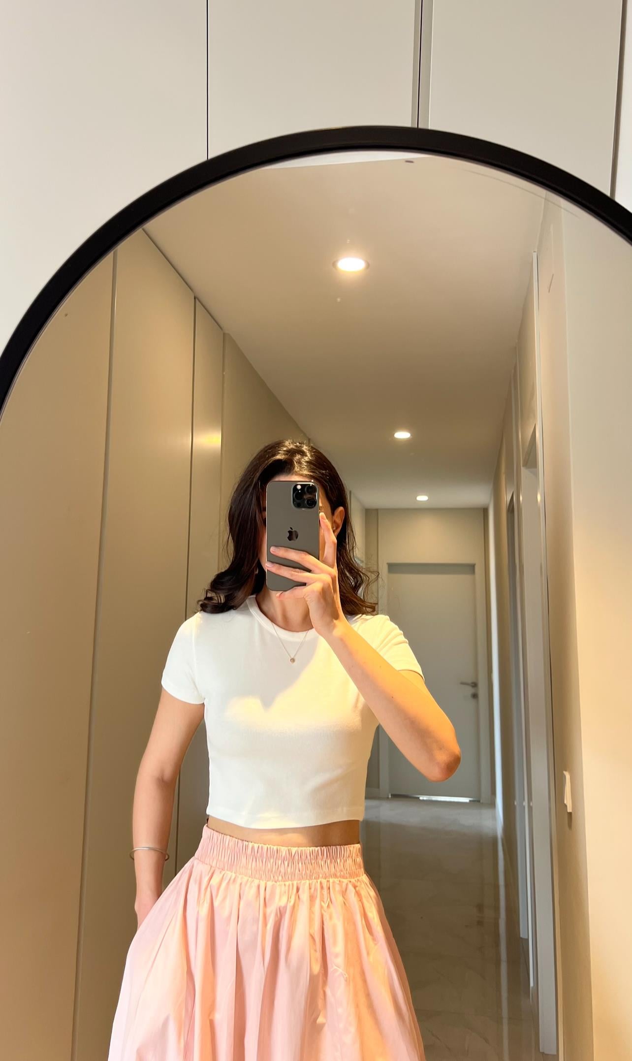 CROP TOP BEYAZ