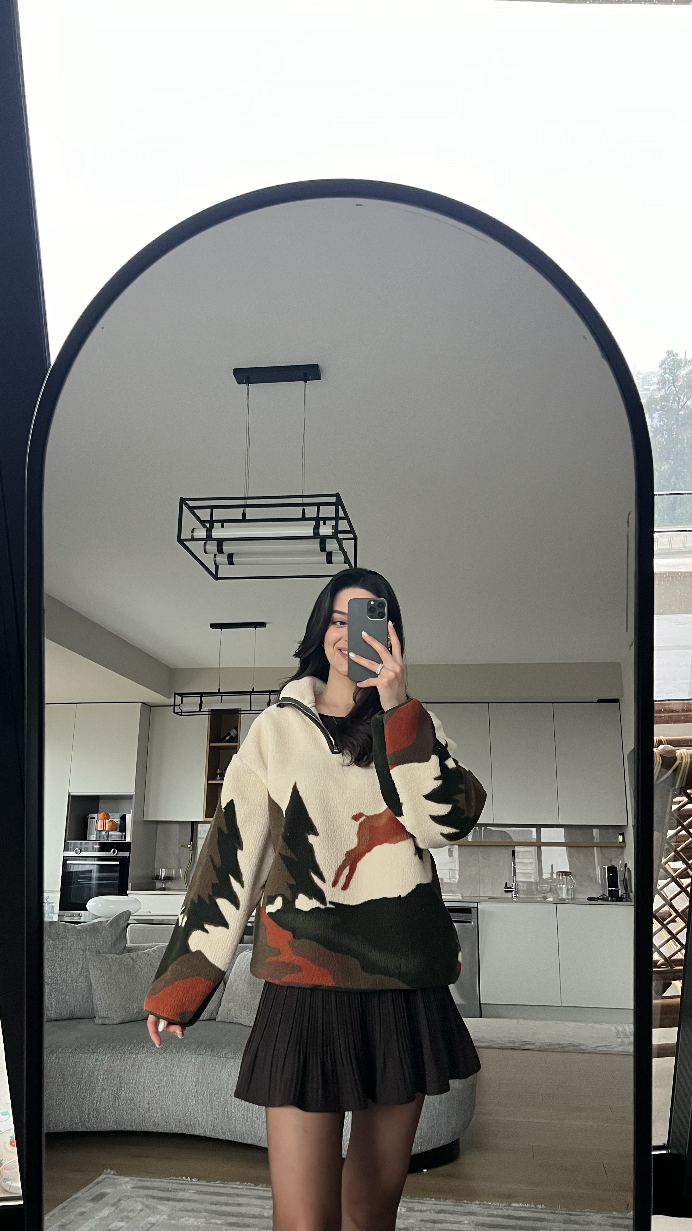 DEER  FERMUARLI POLAR SWEATSHIRT