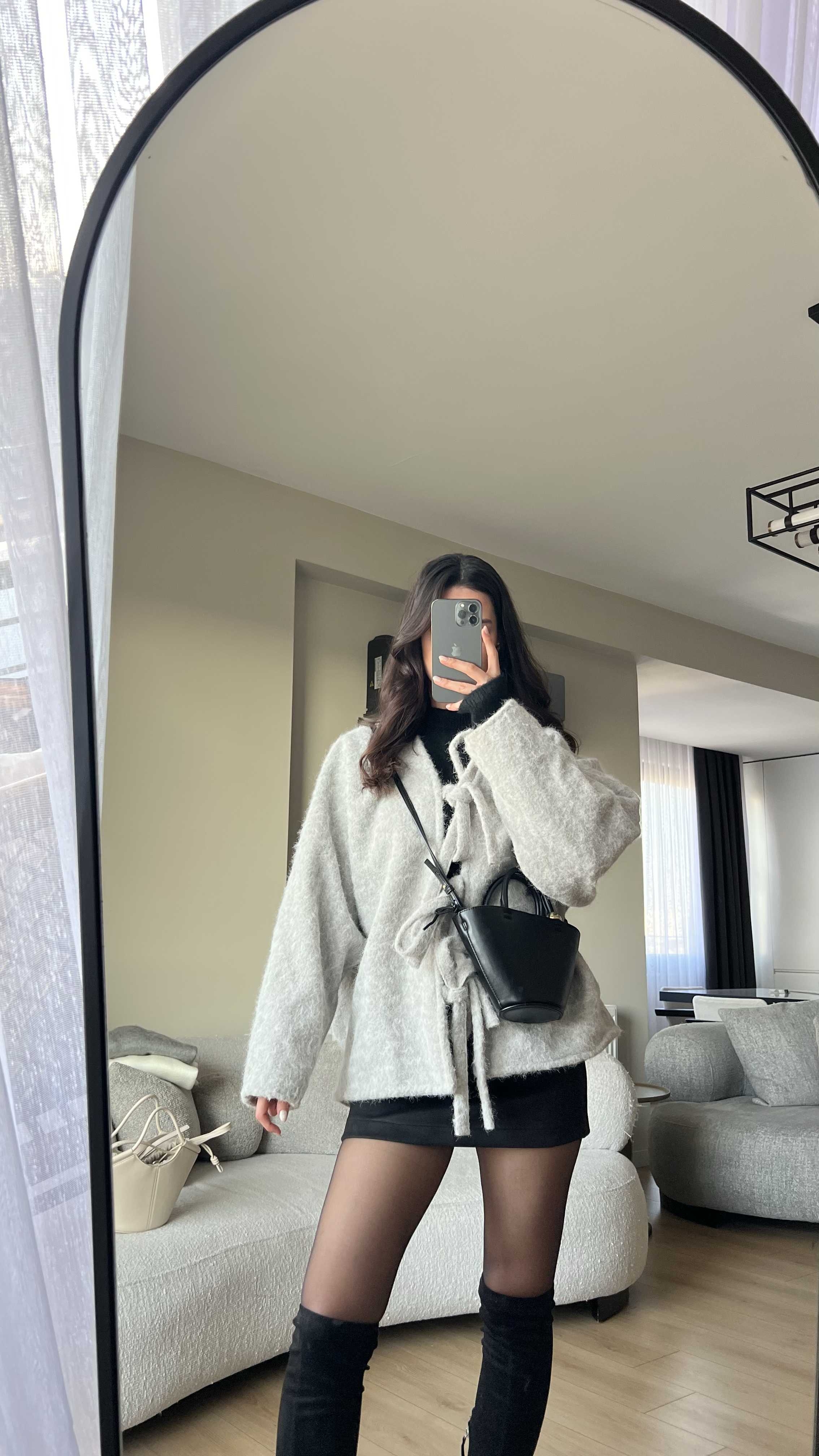 GRİ SAKALLI OVERSIZE CEKET