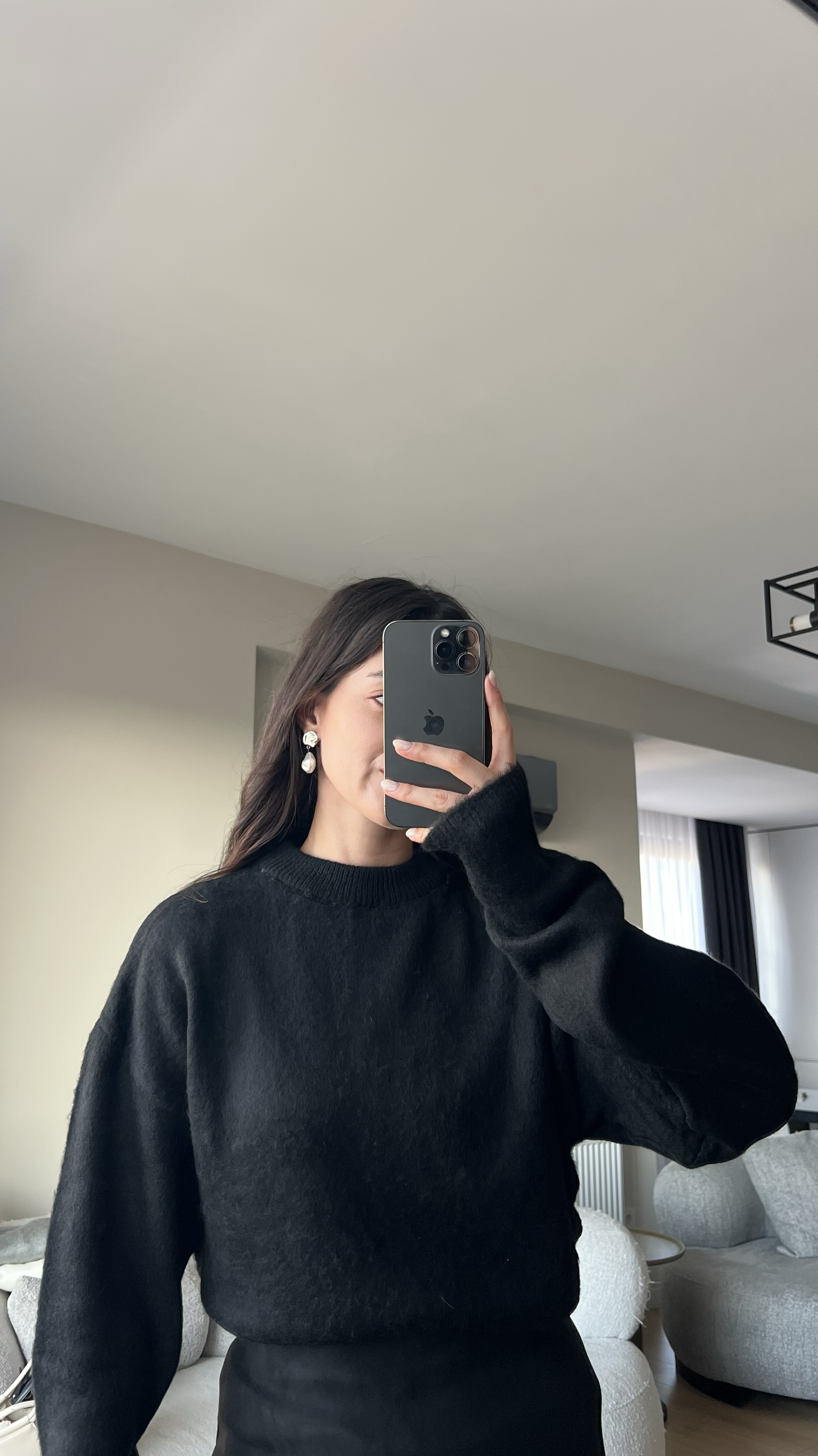 MASSIMO DUTTI SİYAH KAZAK