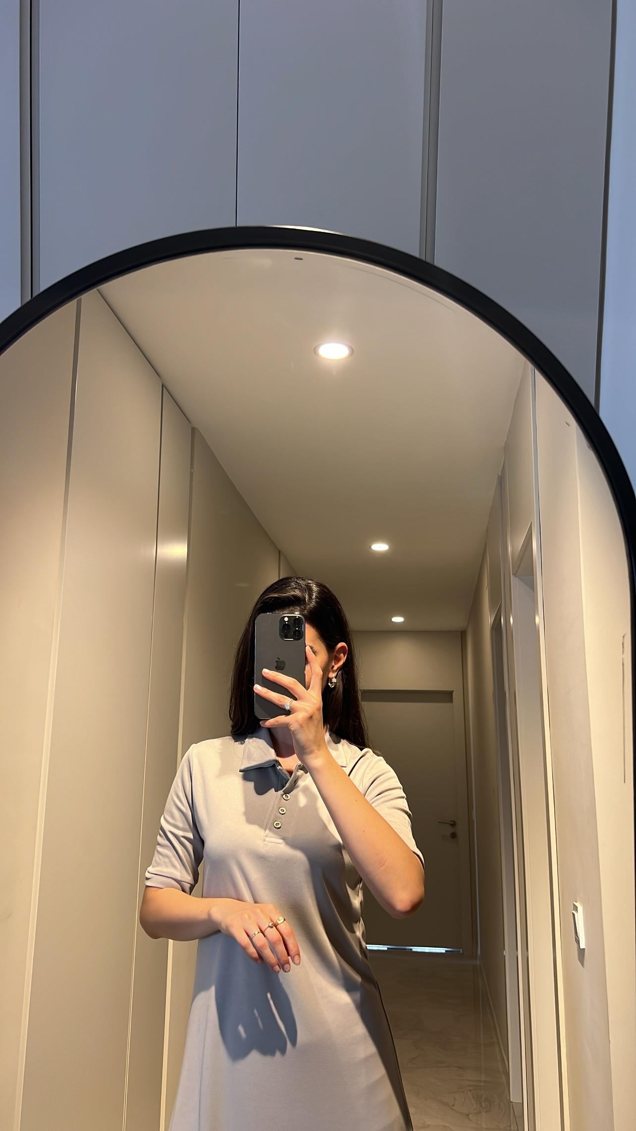 MİDİ BOY TAŞ RENGİ ELBİSE 