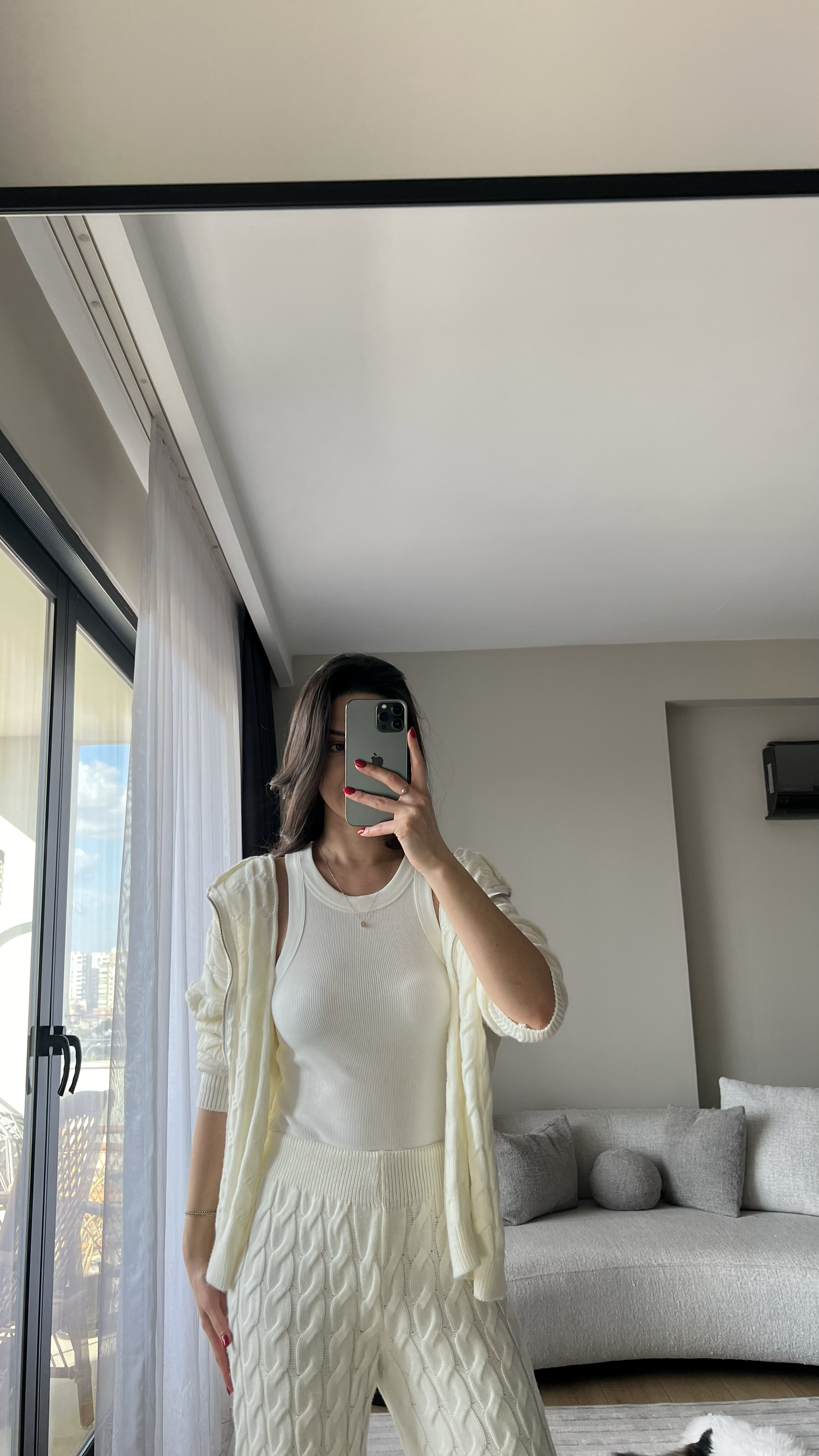 TRİKO EKRU ÖRME TAKIM