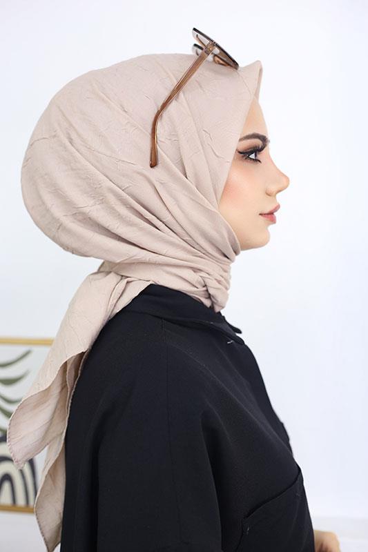 Bambu Kraş Eşarp Taş Rengi