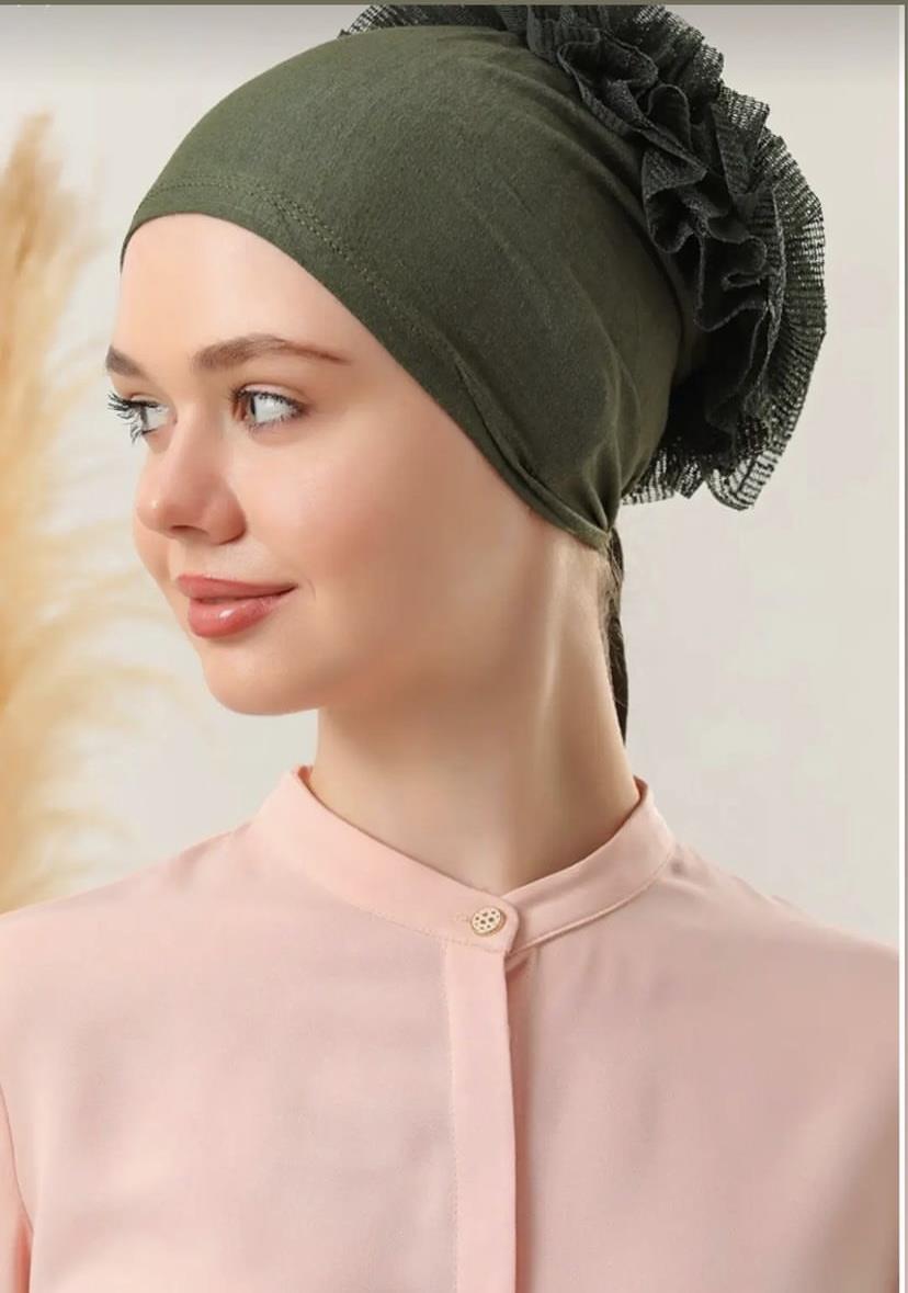 Fırfırlı Bone HakiFeronis Scarf