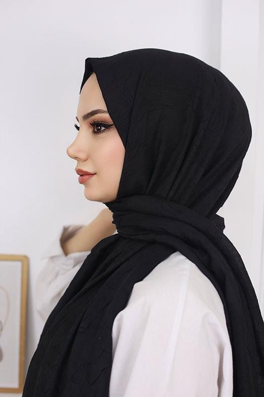 Bambu Kraş Şal Siyah