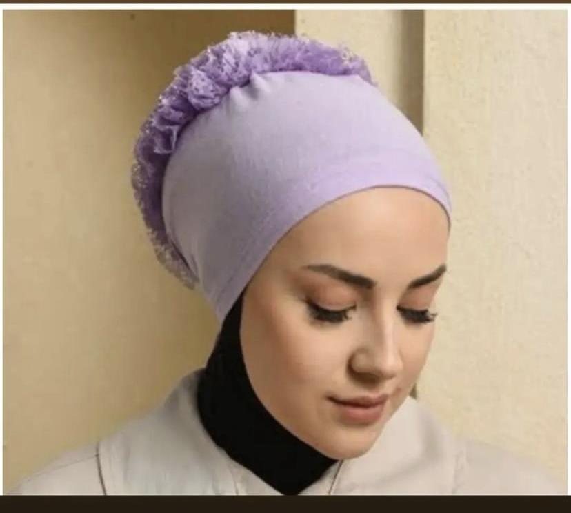 Fırfırlı Bone LilaFeronis Scarf