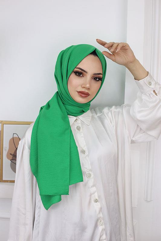 Pamuk Caz Şal Yeşil