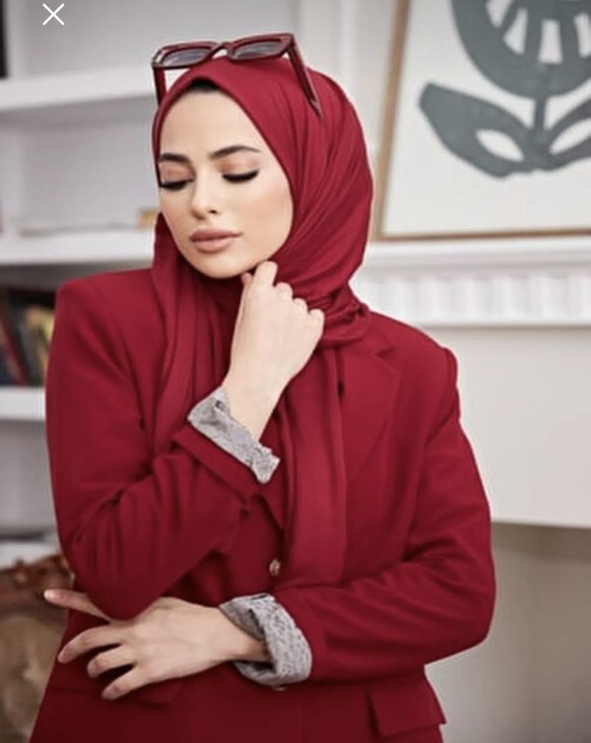 Penye Şal BordoFeronis Scarf