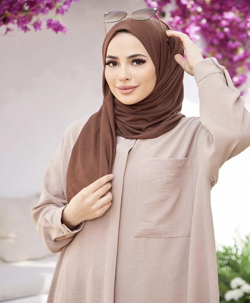Penye Şal Çikolata KahveFeronis Scarf