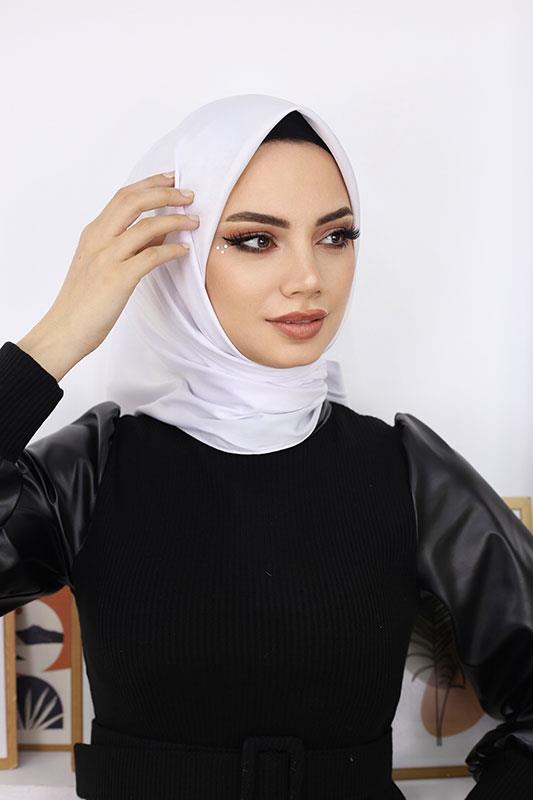 Rayon Eşarp Beyaz