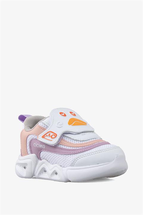 06 Beyaz/Pembe Işıklı/Günlük Bebek Ayakkabısı