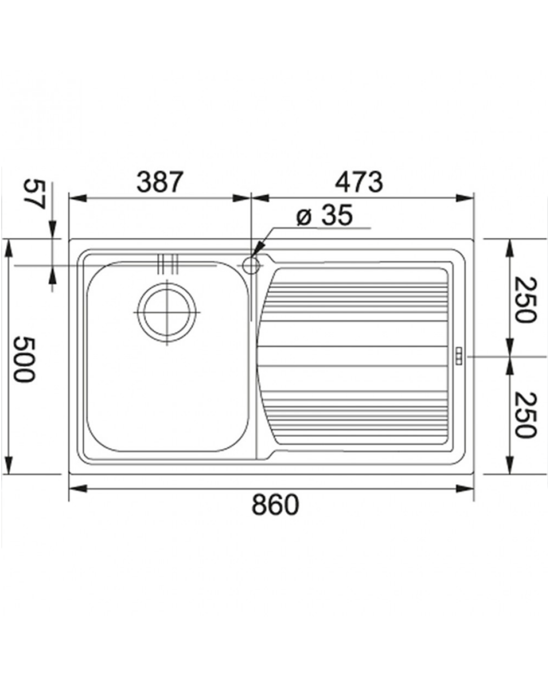 Franke Logica Line - LLL 611 Sol Dekor Evyeler