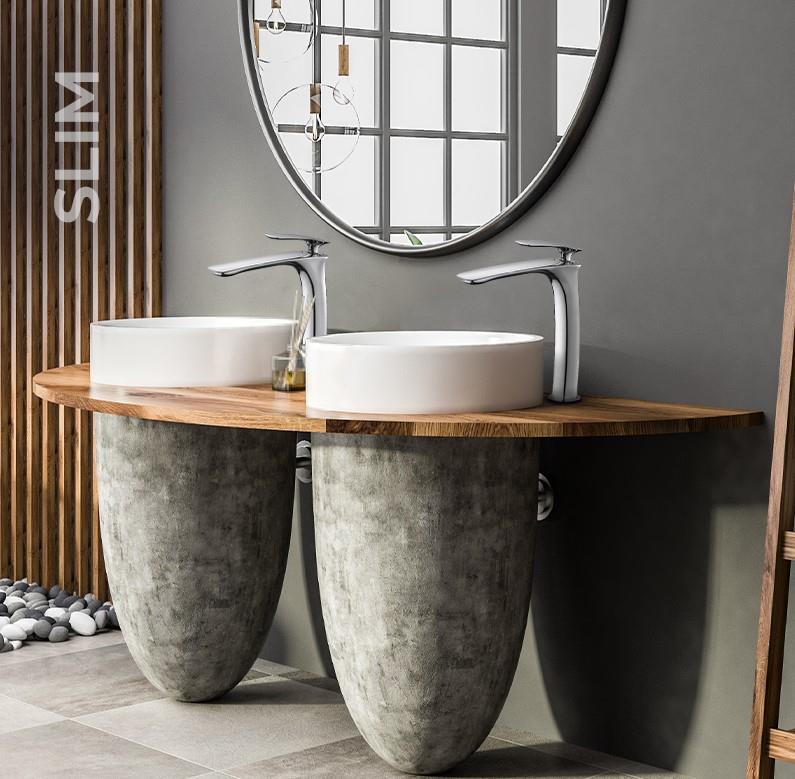 NEWARC 121001 SLİM ÇANAK TİPİ LAVABO BATARYASI