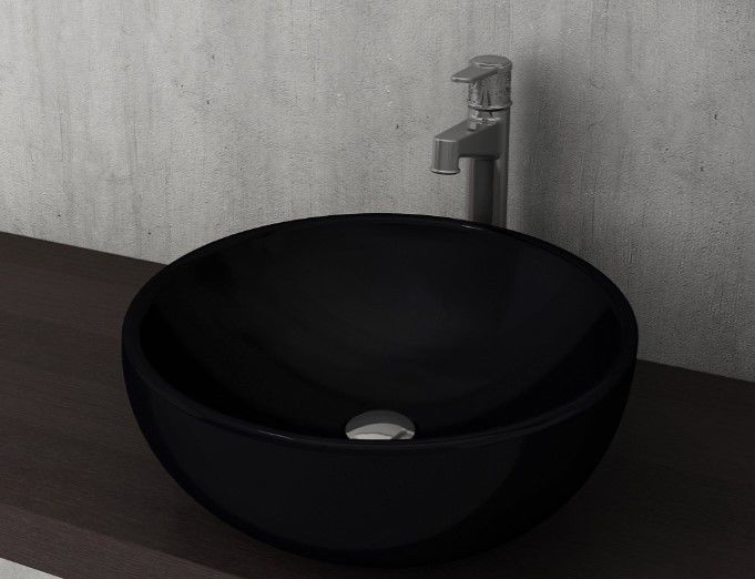 Bocchi VENEZIA ÇANAK LAVABO 45 CM PARLAK SİYAH 1119-005-0125