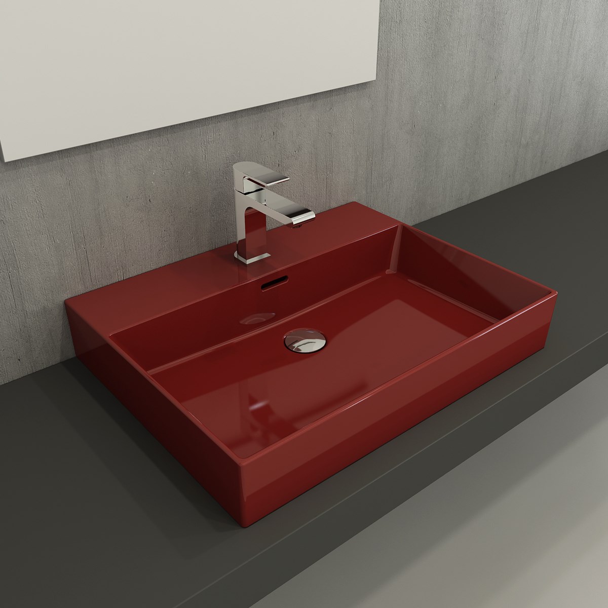 Bocchi Milano Lavabo 60 cm Parlak Kırmızı 1376-019-0126