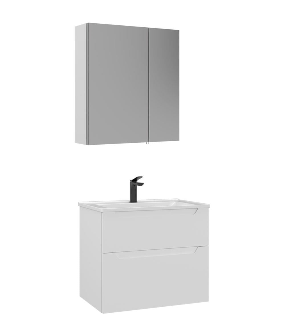 ORKA Messina 65 cm Banyo Dolap Takımı Mat Beyaz