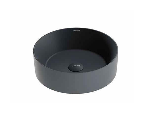 Creavit NC045 Nice Tezgah Üzeri Lavabo Ø45 cm Mat Antrasit