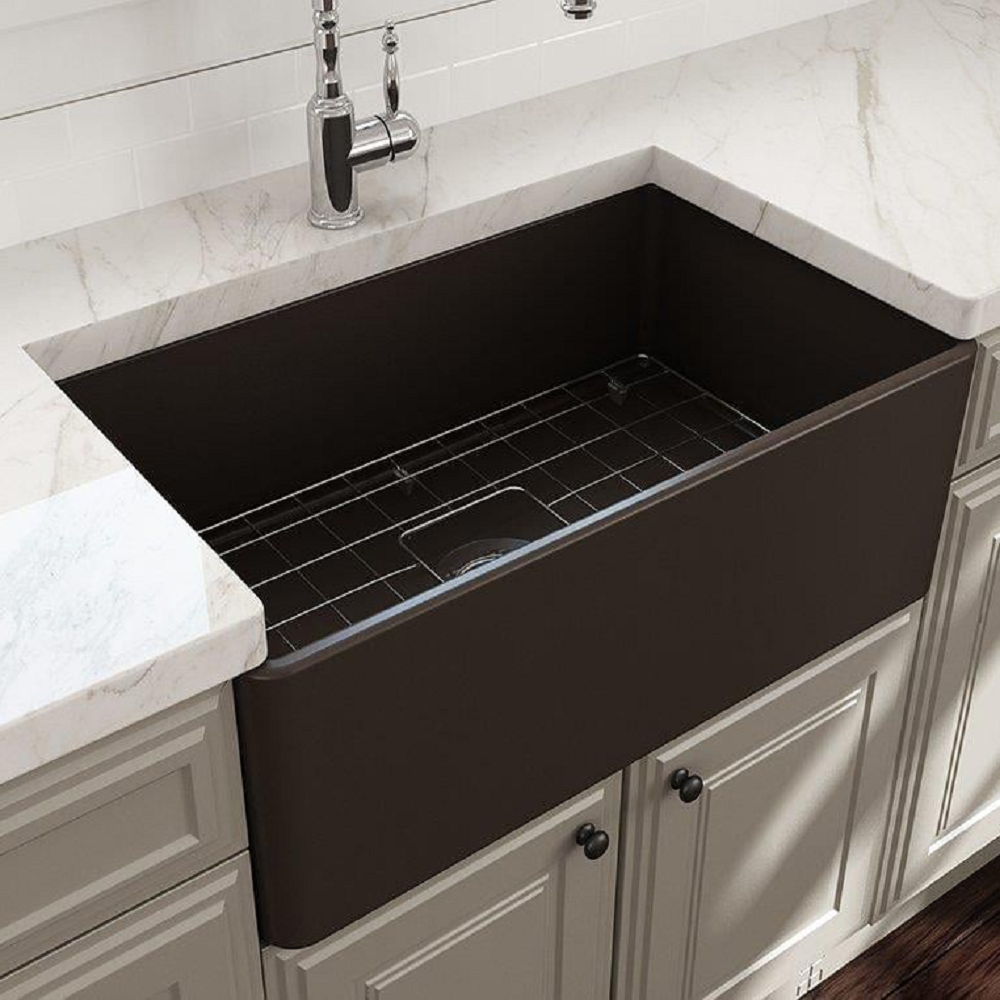 Bocchi Lavello Seramik Mutfak Eviyesi 76 cm Mat Kahve 1138-025-0120