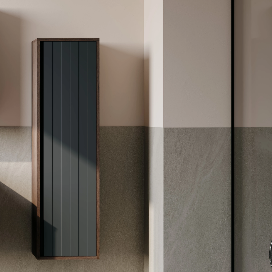 Orka Prato 40 cm Banyo Boy Dolabı Navaro Koyu Meşe Antrasit