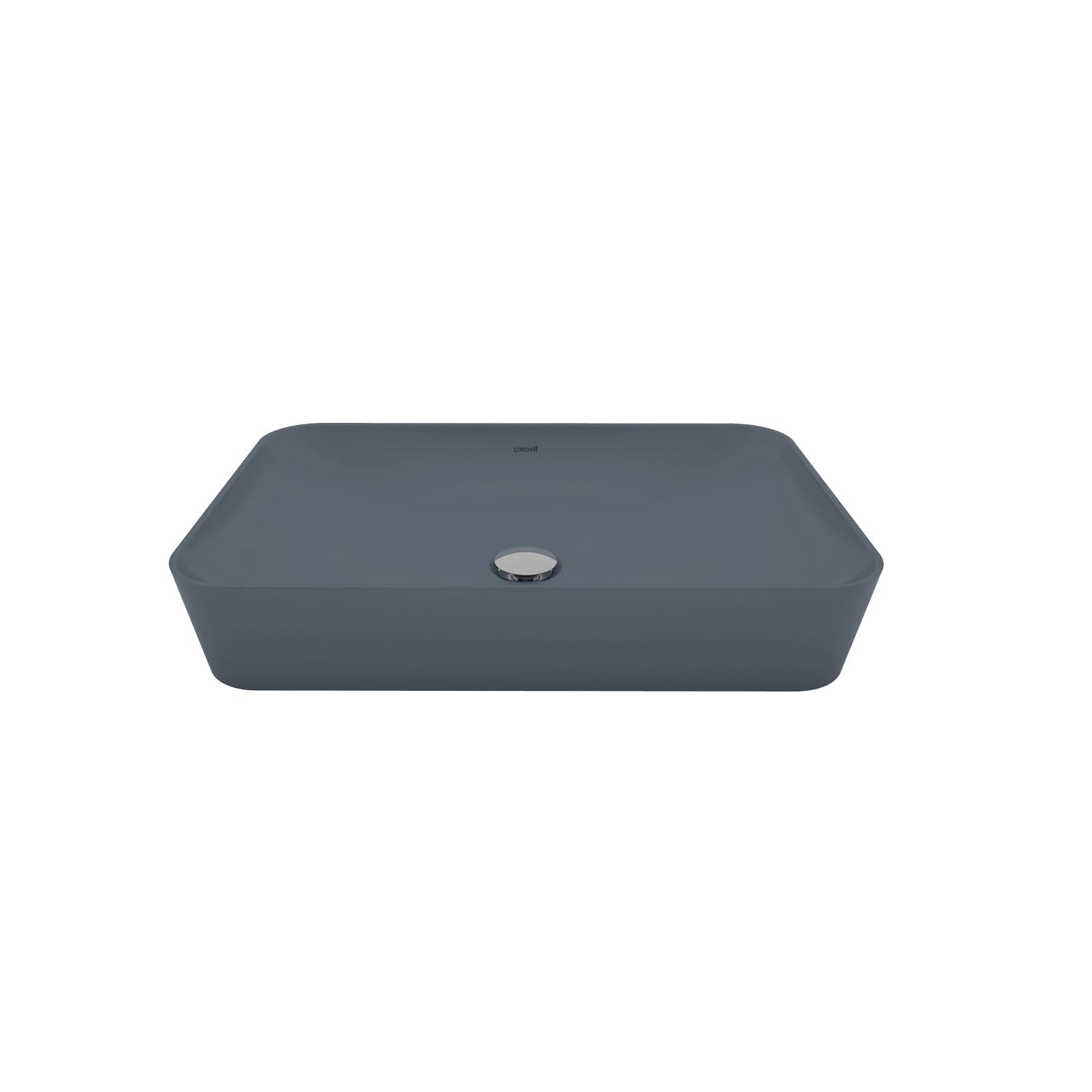 Creavit UL060.00BM Ultra 60 cm Tezgah üstü Lavabo-Basalt Mat (Lacivert)