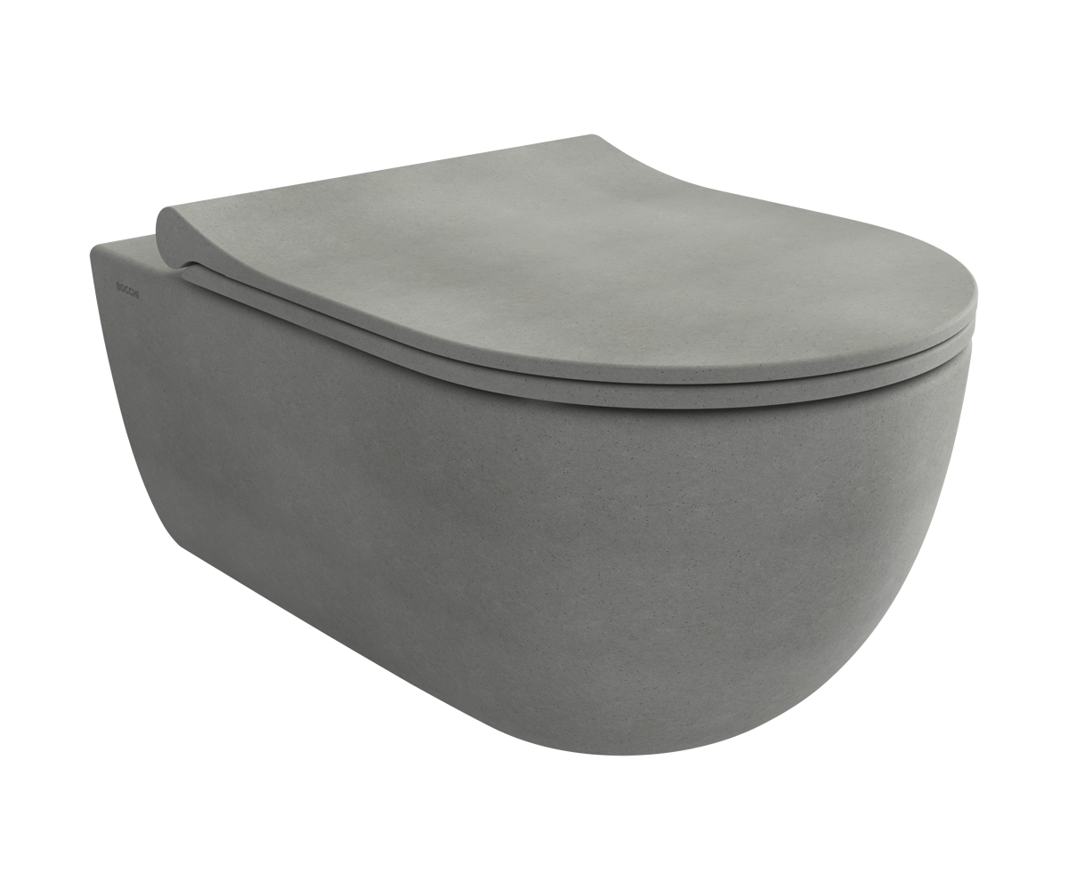Bocchi 1417-069-0128 V Tondo Rimless Asma Klozet Mat Beton