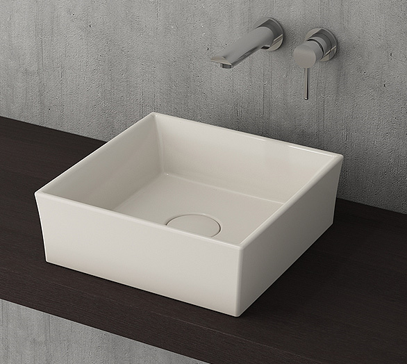 Bocchi 1173-014-0125 Vessel Tezgah Üstü Lavabo 38x38 cm Bisküvi