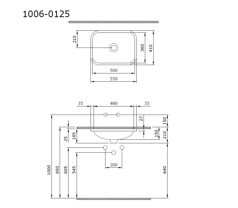 BOCCHİ Scala Tezgahaltı Lavabo 55 cm Mat Antrasit 1006-020-0125