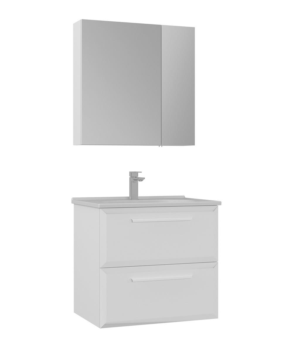 Orka Nuvola 65 CM Banyo Dolabı Takım Parlak Beyaz
