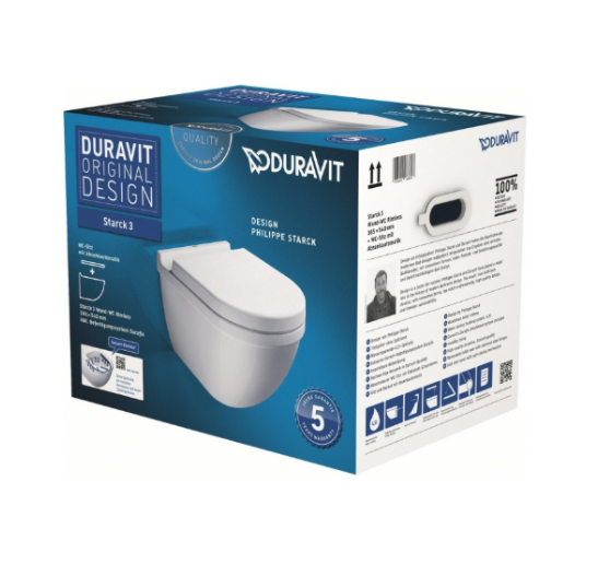 Duravit 45273900A1 Özel Kutulu Starck 3Asma Klozet Seti
