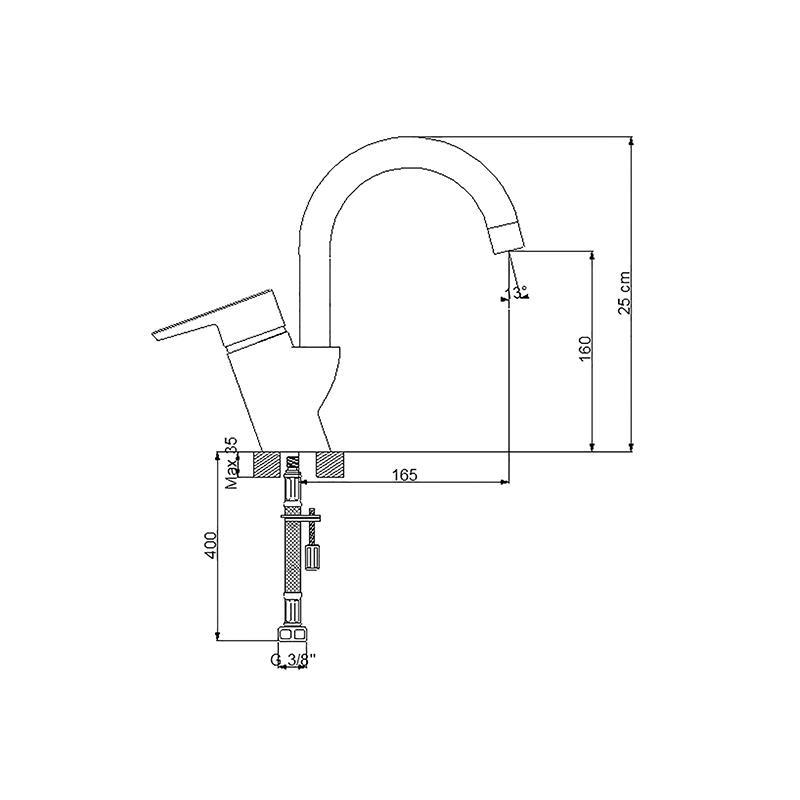 NEWARC MASTER DÖNERLİ LAVABO BATARYASI
