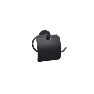 Creavit DR27015S Drop Tuvalet Kağıtlığı (Kapaklı) Siyah