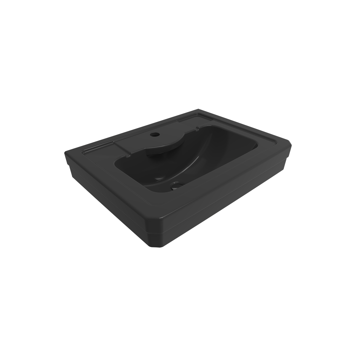Bocchi Verona Lavabo 61 cm Parlak Siyah 1041-005-0126