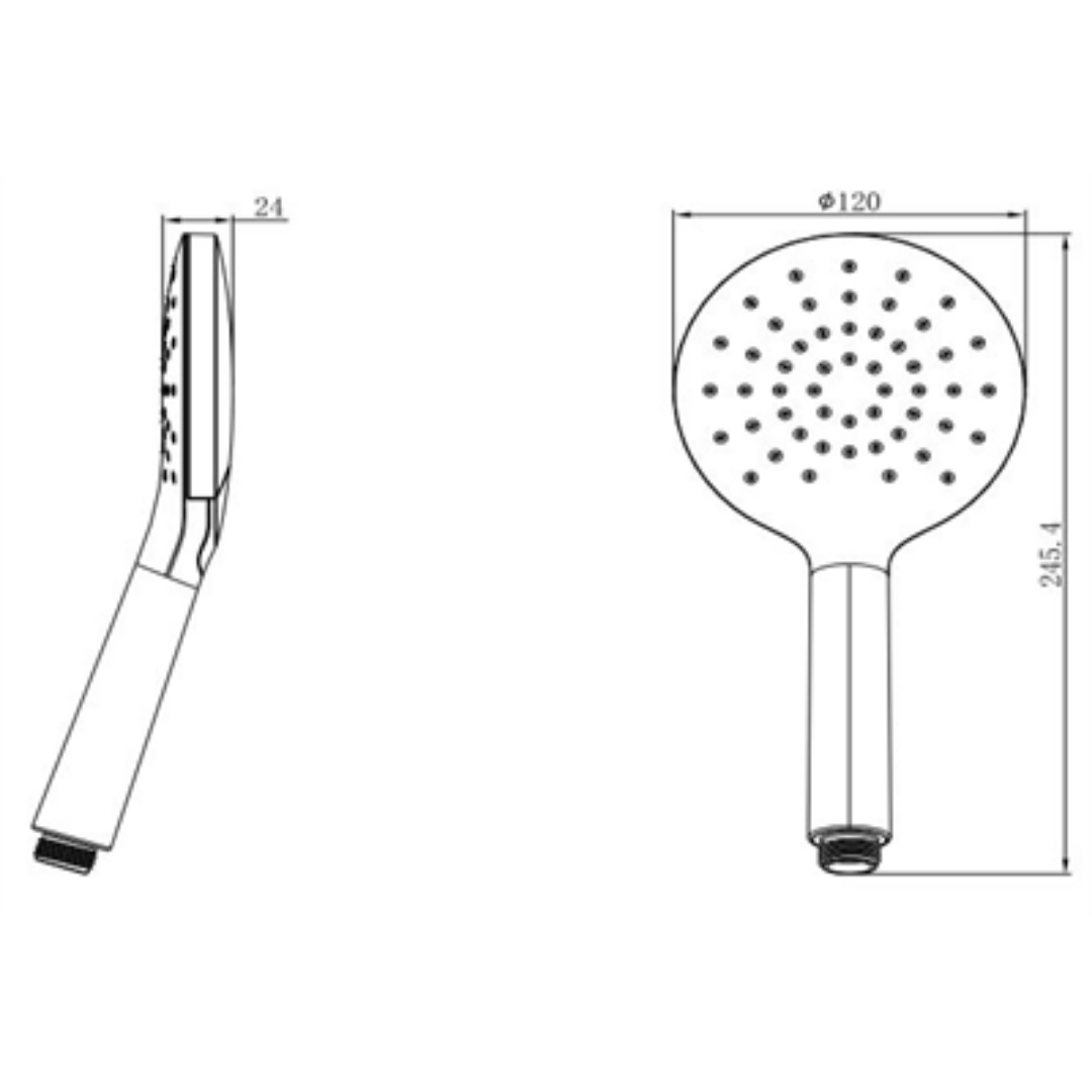 Creavit SH121 Kireç Kırıcılı El Duş Seti (Yuvarlak)