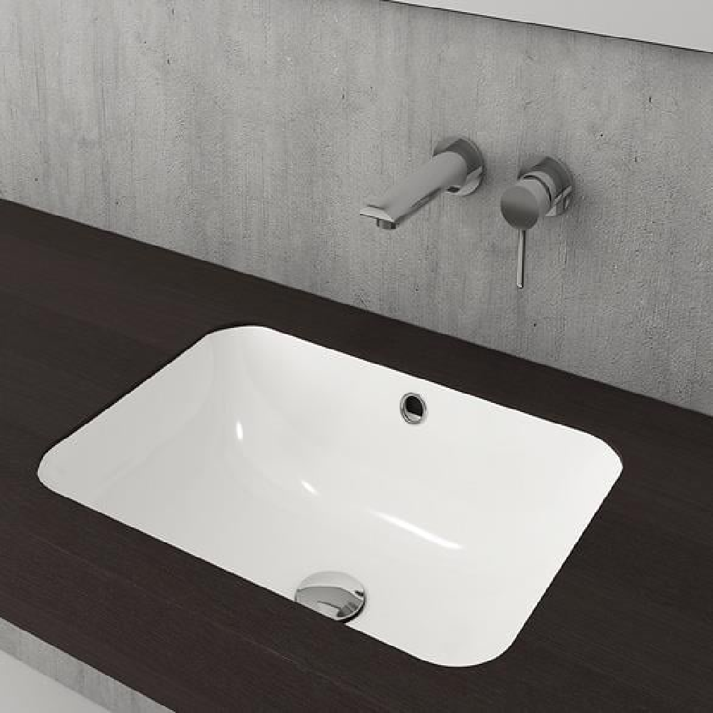 BOCCHİ Scala Tezgahaltı Lavabo 55 cm Parlak Beyaz 1006-001-0125