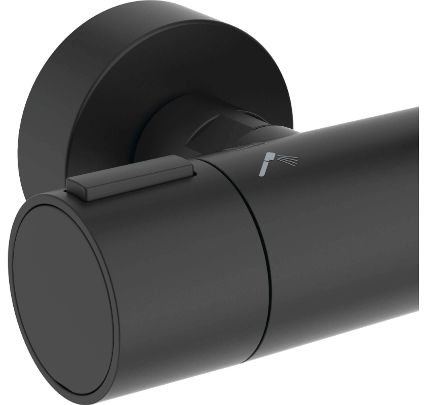 İdeal Standard BD583XG Ceratherm Alu+ Termostatik Duş Sistemi-Silk Black