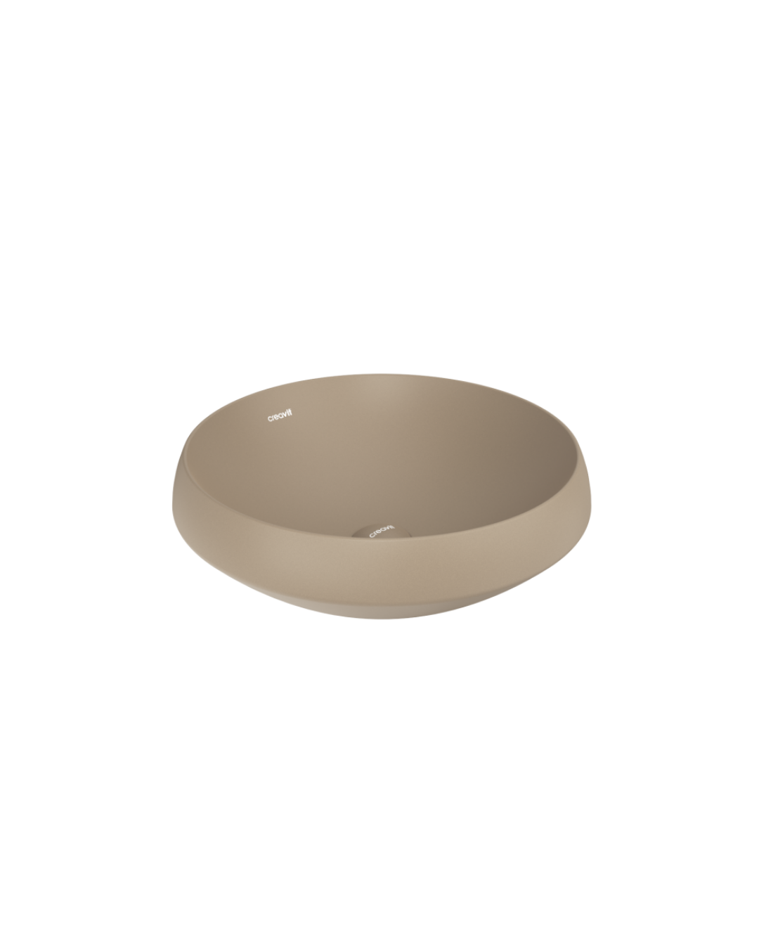 Creavit Deep Tezgah Üzeri Lavabo Ø45 cm Mat Cappuccino DE045-00CM