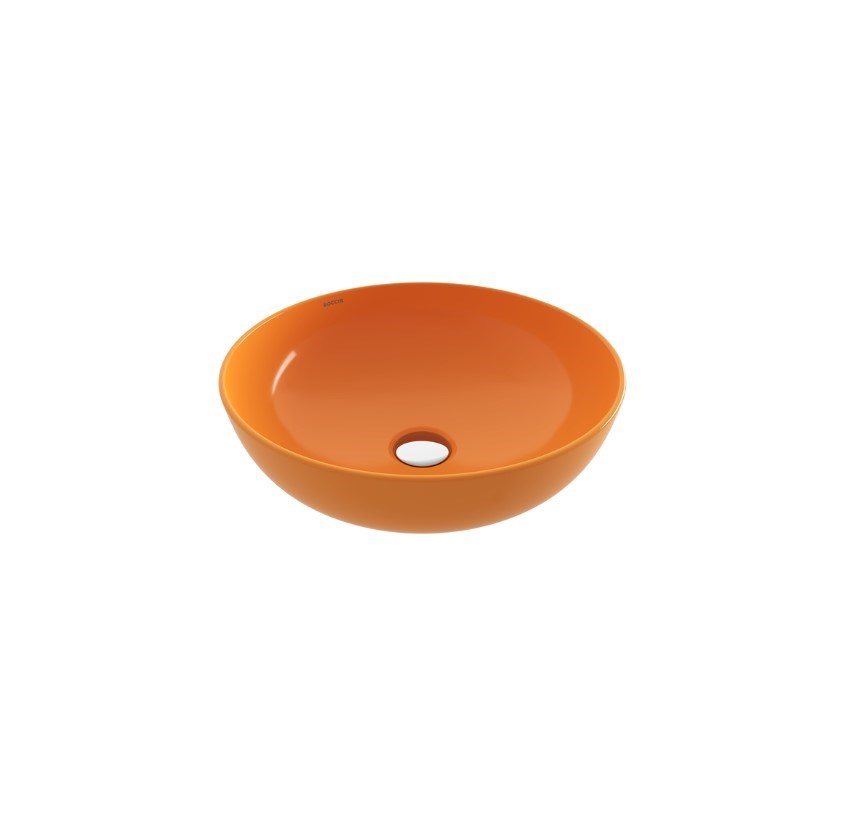 Bocchi Slim Line Yuvarlak Lavabo 38 cm P MANDALİNA SARISI 1494-021-0125